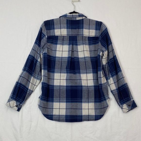 WindRiver Flannel Shirt Plaid with Roll Tab Sleeves - Picture 7 of 8